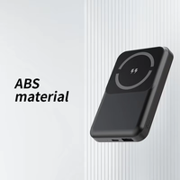 Capacité de puissance élevée Mini 10000mAh Banque d'alimentation sans fil magnétique Chargeur d'alimentation magnétique ultra mince populaire avec support mobile