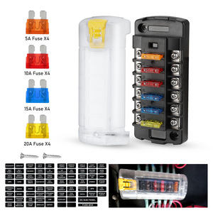 ที่ใส่ฟิวส์ 6 ทาง Cnspeed พร้อมไฟ LED สำหรับรถยนต์ รถบรรทุก เรือ ฟิวส์แบบใบมีด ATO ATC - Product Image 5