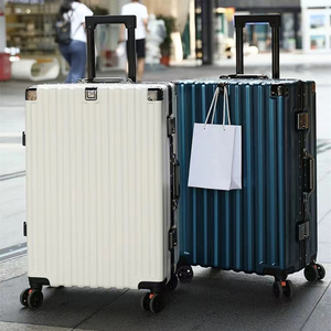 Valise <span class=keywords><strong>de</strong></span> <span class=keywords><strong>voyage</strong></span> avec cadre en aluminium ABS PC Bagages tendance <span class=keywords><strong>Sac</strong></span> à roulettes <span class=keywords><strong>cabine</strong></span> coque dure avec roulette spinner - Product Image 1