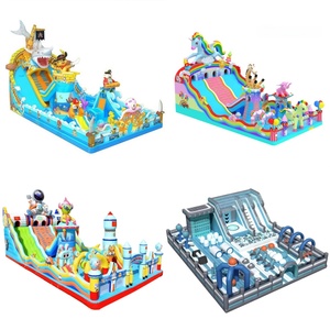 Château gonflable en PVC pour enfants, vente chaude, avec toboggan, aire de jeux extérieure commerciale, souffleur inclus pour les enfants - Product Image 2