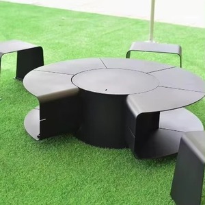 Cheminée moderne extérieure à feu véritable Cheminée à bois Design Garden Camping Fire Pits Bonfire Tabletop Fire Pits Charcoal Grill - Product Image 1