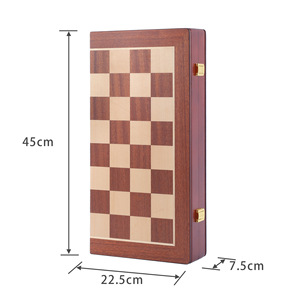 Juego de Ajedrez de Lujo Extra Grande, Plegable, de Metal, con Piezas Triples Pesadas de 3.15 Pulgadas, en Caja de Madera de Alta Calidad para Interiores - Product Image 6