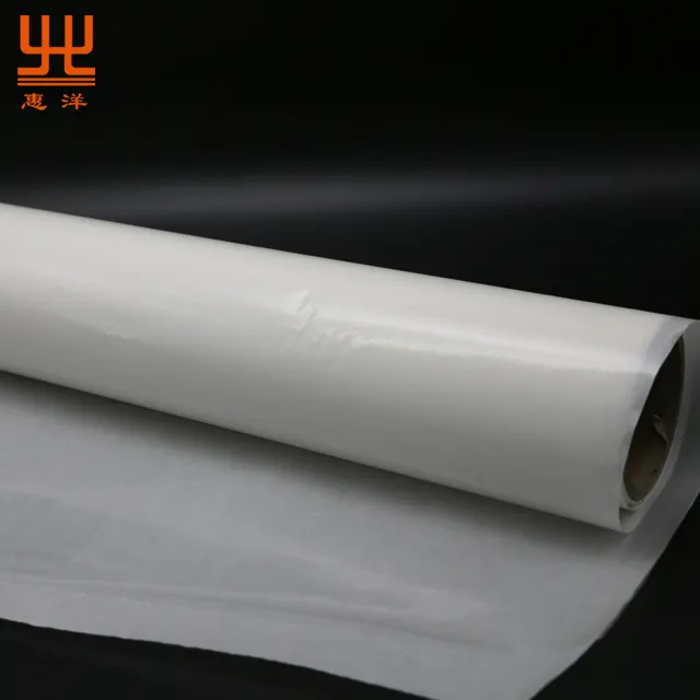 Huiyang поставка прозрачной полиолефиновой пленки, текстильная ткань, термоплавкая клейкая пленка для вышивки