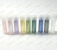Embout de cigarette en verre multicolore de luxe, design spirale à 7 trous, filtre cylindrique jetable pour accessoires de tabac