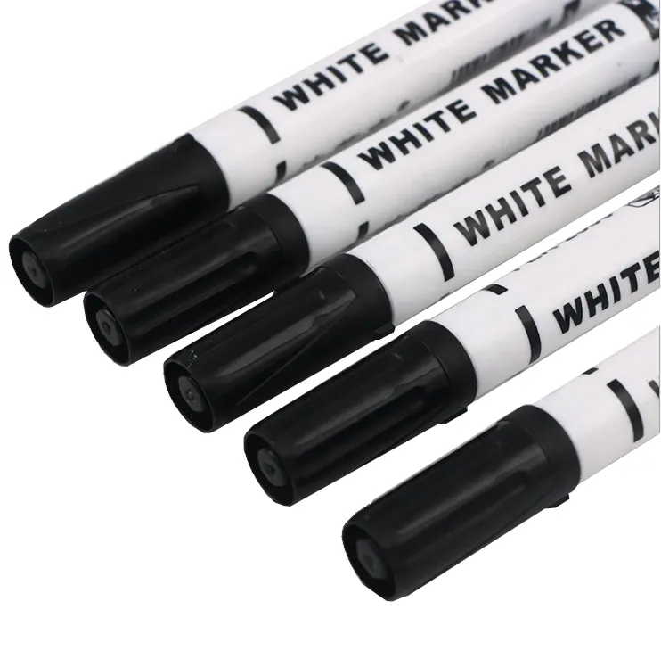 Marcador permanente profesional de tinta blanca, barato, fabricación China