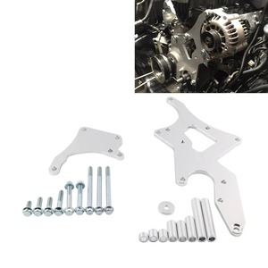 Ls Engine Serpentine <b>Bracket</b> Alternator And Power Steering Pump Mount Aluminum Alloy For Chevrolet Gm Trucks Suv <b>Silver</b> Black - Product Image 1