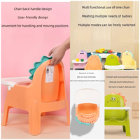 Diğer bebek malzemeleri bebek ürünleri Modern yükseltici koltuk ayar çocuklar plastik Lucite ucuz tekerlekler ile yüksek sandalye besleyici