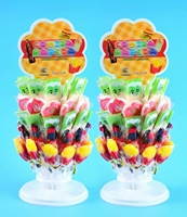 Sucettes personnalisées aux saveurs de fruits, bonbons durs en forme de dessin animé, multicolores, en forme de fruits, pour enfants, 15g, cadeau de fête