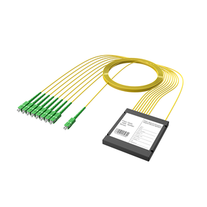 ตัวแยกไฟเบอร์ออปติกแบบพาสซีฟชนิดกล่อง ABS คุณภาพสูงขายดีที่สุด 1x8 SC APC PLC สำหรับเครือข่าย FTTH FTTx CATV - Product Image 2