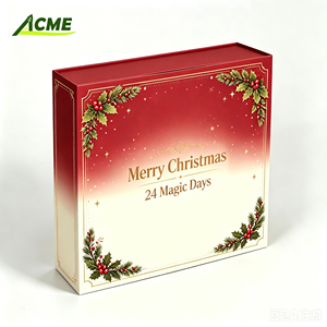 <span class=keywords><strong>Calendrier</strong></span> <span class=keywords><strong>de</strong></span> <span class=keywords><strong>l</strong></span>'<span class=keywords><strong>Avent</strong></span> personnalisé vide <span class=keywords><strong>de</strong></span> 24 jours, style <span class=keywords><strong>livre</strong></span>, boîte cadeau rigide pour bijoux, beauté, surprise, mystère - Product Image 1