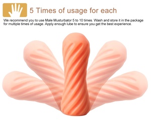 Masturbateur masculin portable de poche en TPE souple 100% imperméable certifié CE avec fonction de massage vaginal - Product Image 4
