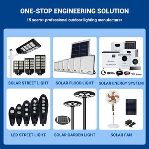 Lampe de rue solaire LED tout-en-un COB 80w 100w 120w en aluminium moulé sous pression, étanche IP67, prix d'usine bon marché - Product Image 4