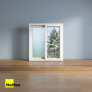 หน้าต่างบานเลื่อน uPVC รุ่น HOFFEN ทันสมัย ขนาด 100x110 สีขาว พร้อมมุ้งลวด ผลิตในประเทศไทย หน้าต่าง uPVC กันเสียง รุ่นทันสมัย - Product Image 3