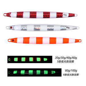 Leurre de pêche en métal lesté pour jigging, pêche en bateau en mer, pêche en eau salée, lancer depuis le rivage, leurre dur artificiel, support pour OEM personnalisé - Product Image 5