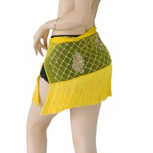 ชุดเต้นระบำหน้าท้องผ้าพันคอสะโพกพร้อมเส้นรูปทรงเพชร - Product Image 5