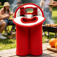 Sac isotherme pour bouteilles de vin personnalisé avec logo – Sac de transport pour 2 bouteilles – Housse de protection pour bouteilles de vin – Idéal comme cadeau