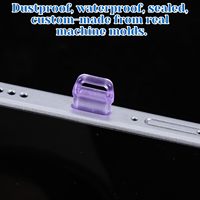 Ensemble de bouchons anti-poussière universels Type-C en plastique transparent avec trou pour cordon de suspension pour téléphone portable et ordinateur portable