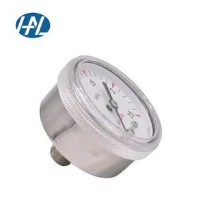 1/4 "NPT из нержавеющей стали прецизионный Манометр с шаровым клапаном для газового мониторинга - Product Image 1