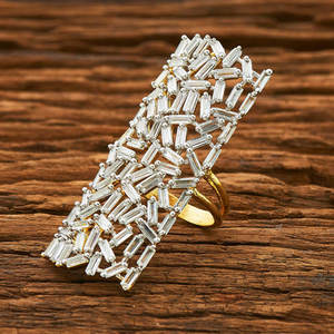 แหวนนิ้วทันสมัยชุบ Cz 2-55149 - Product Image 1
