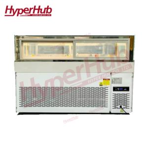 Refrigerador Comercial de Acero Inoxidable para Exhibición de <span class=keywords><strong>Pastelería</strong></span>, Enfriamiento por Aire, Tipo Cajón Frontal Negro, Mesa Cuadrada para Cafetería - Product Image 6