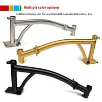 Cadre en alliage de titane CG pour vélo pliant Brompton 16 pouces 20 pouces 1,5 / 2 mm d'épaisseur Poutre métallique