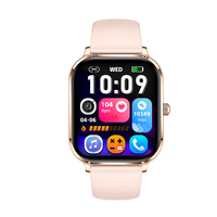 Direct Usine Nouvelle Smartwatch AK108 2026 Écran IPS 1,82 pouces Appel Bluetooth IPX8 Fréquence Cardiaque SpO2 Multi-Sports Suivi Sommeil Calories Podomètre Silicone Femme