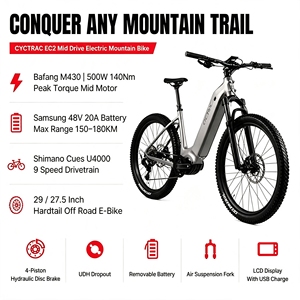 Groupe de transmission sans fil haut de gamme EC2 SENTYEH ES800 12S, moteur central M430, suspension <span class=keywords><strong>RockShox</strong></span> <span class=keywords><strong>Recon</strong></span>, E-MTB - Product Image 1