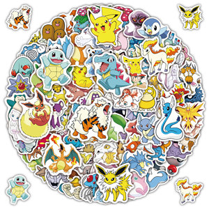 ZY2320 100 Pezzi Adesivi Decorativi <span class=keywords><strong>Anime</strong></span> Giapponesi Poke Monster per Bambini, Ragazze, Laptop, Skateboard, Valigie, Chitarre, Adesivi Artistici in Vinile - Product Image 4
