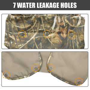 Gilet d'oiseaux aquatiques léger de camouflage de prairie avec poches de poche de canard pour l'utilisation de tir de chasse et de pêche - Product Image 5