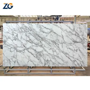 ZGSTONE Artificial Sintered Stone Ceramic Polished Slabs Porcelain Floor Statuario Sintered Stone Tiles With Marble Look