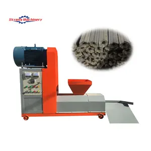 Coffee Husk Metal Biomass Sawdust Charcoal Briquette Compact Machine Coal Rod Making Machine for Bangladesh Manufacturer