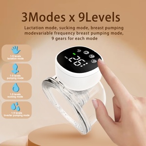 High Quality Wearable Breast <b>Pump</b> Accessories Professional Electric Wireless Breast <b>Pump</b> Hands Free Quiet <b>Vacuum</b> Breast <b>Pump</b> - Product Image 5