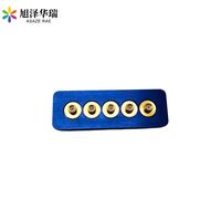 Conector Hermético Aeroespacial SMA de 5 Canales RF con Sello de Anillo Tórico y Resina Epoxi