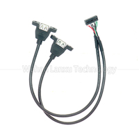 Cable Conector USB Tipo A Hembra a Placa Madre Dupont JST PH SH ZH XH de Doble Panel Personalizado con Blindaje Trenzado