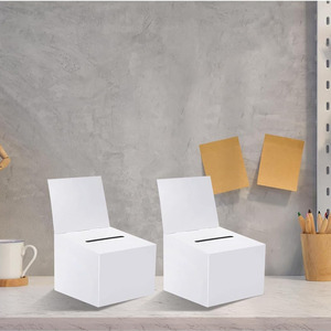 Xổ Số lá phiếu gây quỹ hộp các tông với khe cắm vé có thể tháo rời tiêu đề Quyên góp từ thiện thu thập thẻ Hội Đồng Quản trị Hộp bao bì - Product Image 5