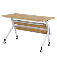 Büro-Klapptisch und -Stuhl-Set, Tragbare Faltbare Möbel mit Rollen, Verstellbarer Besprechungs- und Laptop-Tisch, Anpassbar
