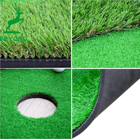 Tapis de Golf intérieur de couleur verte, 1,5 m, outil de formation avec pôle de Golf, jeu de gobelets, Mini tapis