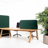Cloison de bureau acoustique moderne et écologique en tissu, 100 % PET, pour écoles et hôtels, absorption sonore et intimité