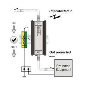 Rj45 Cat6 <span class=keywords><strong>Ethernet</strong></span> Surge Protector 48V 90 Wát 1000Mbps <span class=keywords><strong>PoE</strong></span> Surge arrester SPD biểu tượng tùy chỉnh cho các mạng - Product Image 6