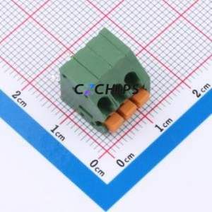 1-2834011-3 Spring Terminal Block Through hole Component (THT),P=3.5mm Connector 3.5mm Green 3P 3 - Product Image 1