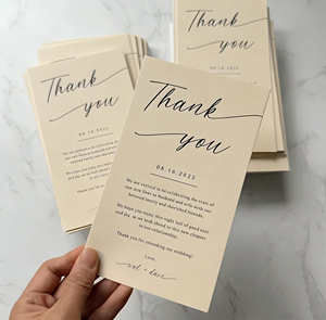 Tarjeta de Felicitación Retro Personalizada para Negocios, Sobres Vintage, Agradecimiento en Papel Elegante, Encuadernación Rústica, Empaquetado en Cartón - Product Image 2