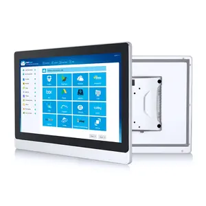 11.6 12 15 21.5 Inch Wall Mount Capacitive Touch Display Metal Case IP65 Waterproof Industrial Touchscreen Monitor With HDMI VGA