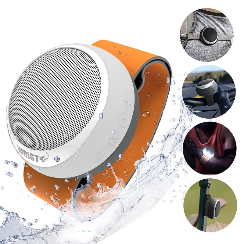 สายรัดข้อมือสีขาวส้ม