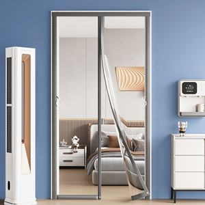 أبواب ستائر حديثة شفافة من البولي يورثين الحراري من المورد الأعلى في الصين مقاومة للرياح للبعوض لغرف المعيشة والمستشفيات والمطابخ والفنادق - Product Image 3