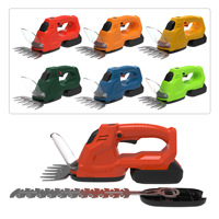 Taille-haie sans fil 2-en-1, mini cisaille à gazon, coupe-arbustes électrique, batterie lithium rechargeable pour l'entretien des jardins et des pelouses
