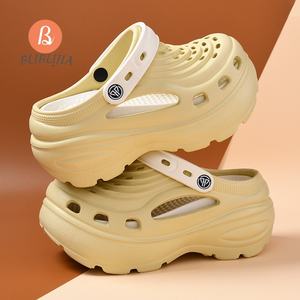 Femmes été EVA sandales à talons fond épais anti-dérapant sabots Sexy <span class=keywords><strong>femme</strong></span> plate-forme compensées chaussures de jardin hauteur augmentant style - Product Image 5