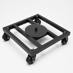 Plataforma giratoria industrial con estructura de acero de alta resistencia y ruedas para aplicaciones de manejo de materiales - Product Image 1
