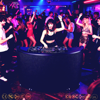 Mesa de DJ Portátil, Cabina de DJ para Actuaciones en Escenario, Eventos Musicales, Conciertos, Discotecas, Pantallas LED