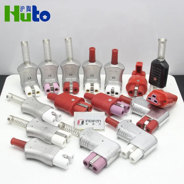 HUTO CERATRIC High temperature Ceramic Plug Electrical Ceramic Plug Band Heater Plug and Socket