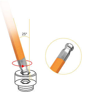 Clés hexagonales industrielles métriques multifonctionnelles pliantes <span class=keywords><strong>Torx</strong></span> 6 angles en acier au chrome-vanadium, 9 pièces - Product Image 4